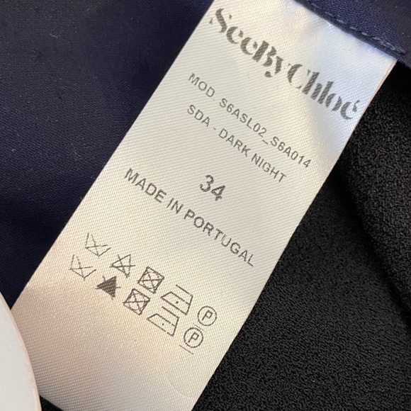 See By CHLOE black crepe jumpsuit size 34 Converts to US 4 - Picture 8 of 16